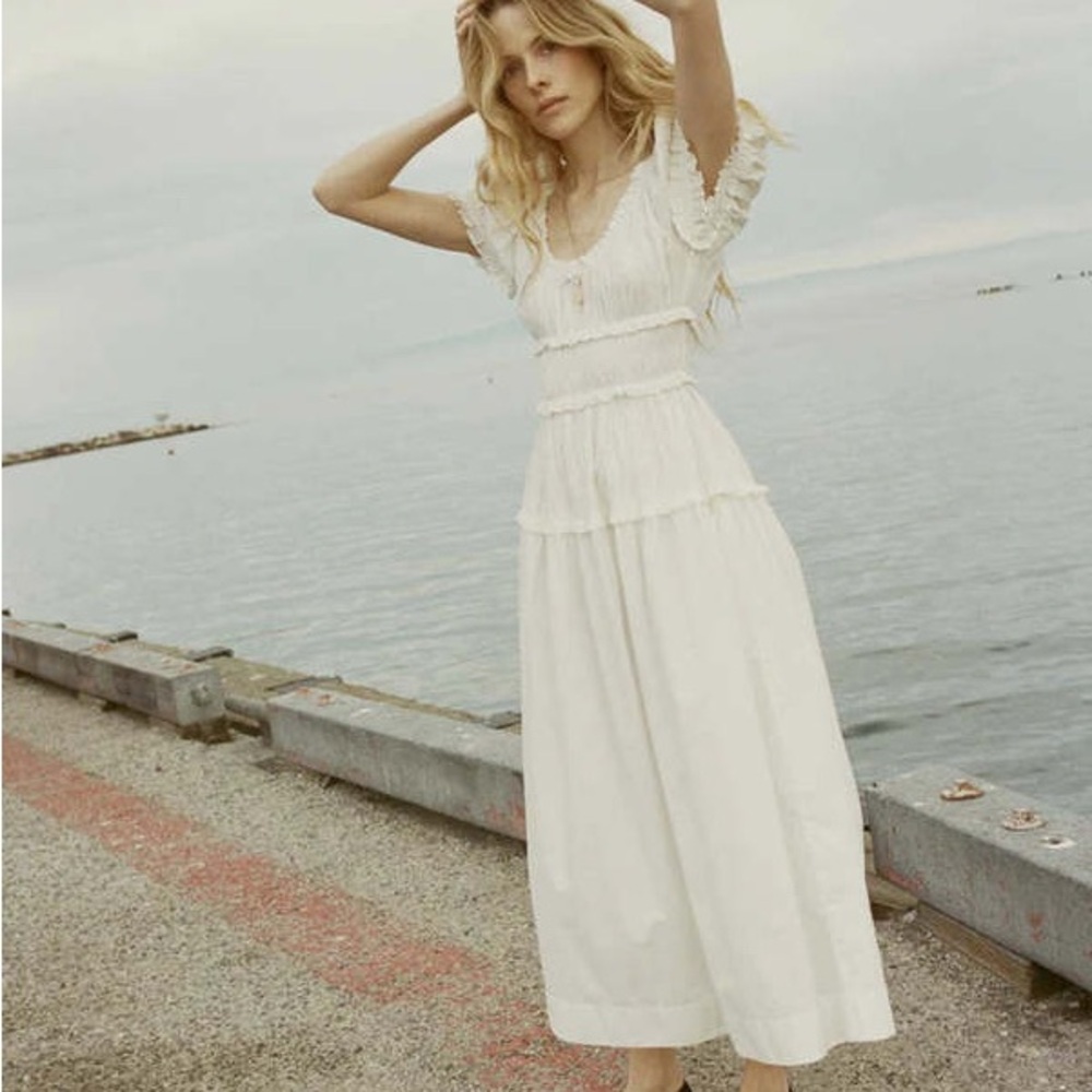 DOÊN Leanne Dress in Salt, XS